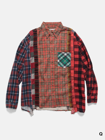 Needles Flannel Shirt -> 7 Cuts Wide Shirt Assorted, Shirts