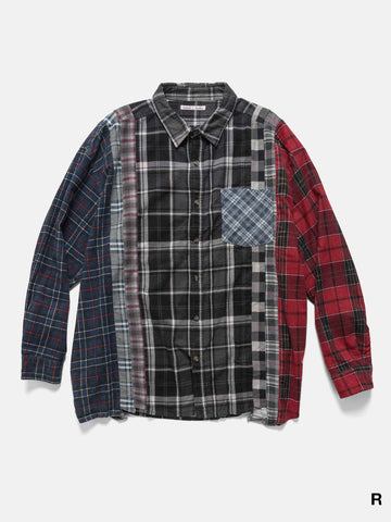Needles Flannel Shirt -> 7 Cuts Wide Shirt Assorted, Shirts