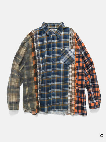 Needles Flannel Shirt -> 7 Cuts Wide Shirt Assorted, Shirts