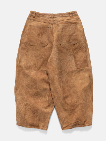 Needles H.D. Apron Painter Pant - Duck Canvas / Kakishibu Paint Dk. Brown, Pants