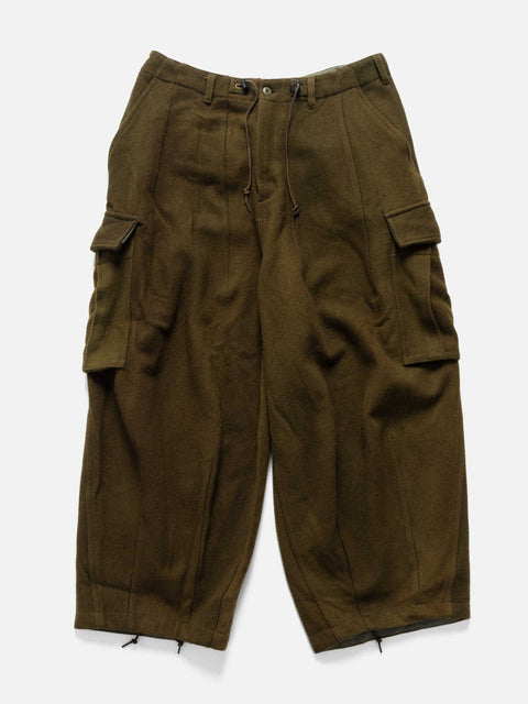 Needles H.D. BDU Pant - Wool Uneven Dye Olive, Cargo Pants
