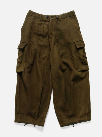Needles H.D. BDU Pant - Wool Uneven Dye Olive, Cargo Pants