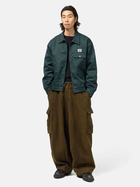 Needles H.D. BDU Pant - Wool Uneven Dye Olive, Cargo Pants