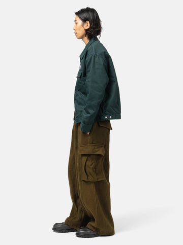 Needles H.D. BDU Pant - Wool Uneven Dye Olive, Cargo Pants