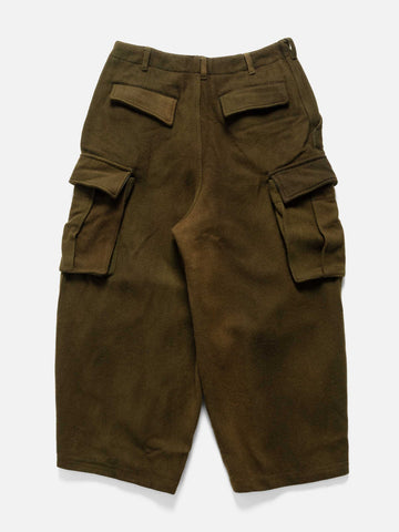 Needles H.D. BDU Pant - Wool Uneven Dye Olive, Cargo Pants