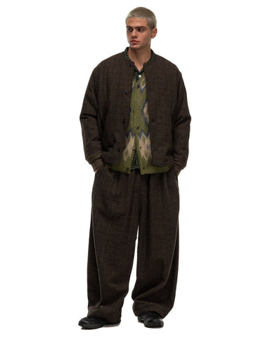 Needles H.D.P. Pant - Wool Windowpane Olive, Bottoms