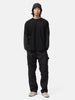 Needles L/S U-Neck Tee - Geometric Raschel Lace Black, T-Shirts