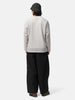 Needles L/S U-Neck Tee - Geometric Raschel Lace Grey, T-Shirts