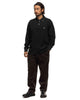 Needles L/S Polo Shirt - Cotton Pique Black, Shirts