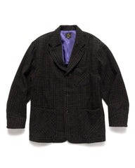 Needles Loafer Jacket Wool Glen Plaid Charcoal, Outerwear