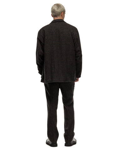 Needles Loafer Jacket Wool Glen Plaid Charcoal, Outerwear