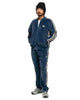 Needles Narrow Track Pant - C/PE Velour Marine Blue, Bottoms