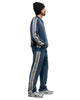 Needles Narrow Track Pant - C/PE Velour Marine Blue, Bottoms