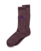 Needles Pile Socks - Merino Wool Plum, Accessories