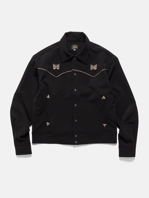 Needles Piping Cowboy Jacket - Poly Double Cloth Black, Jackets