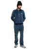 Needles R.C. Track Jacket - C/PE Velour Marine Blue, Sweaters