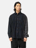 Needles Flannel Shirt -> 7 Cuts Wide Shirt / Over Dye Black, Shirts