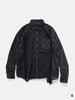 Needles Flannel Shirt -> 7 Cuts Wide Shirt / Over Dye Black, Shirts