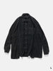 Needles Flannel Shirt -> 7 Cuts Wide Shirt / Over Dye Black, Shirts