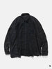 Needles Flannel Shirt -> 7 Cuts Wide Shirt / Over Dye Black, Shirts