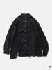 Needles Flannel Shirt -> 7 Cuts Wide Shirt / Over Dye Black, Shirts