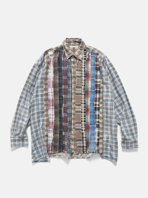Needles Flannel Shirt -> Ribbon Wide Shirt Assorted, Shirts