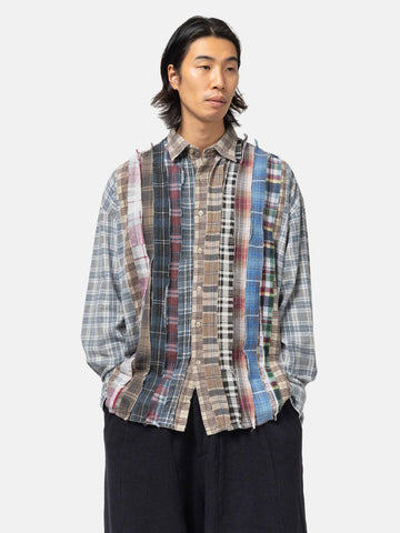 Needles Flannel Shirt -> Ribbon Wide Shirt Assorted, Shirts