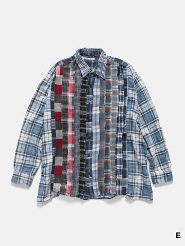 Needles Flannel Shirt -> Ribbon Wide Shirt Assorted, Shirts