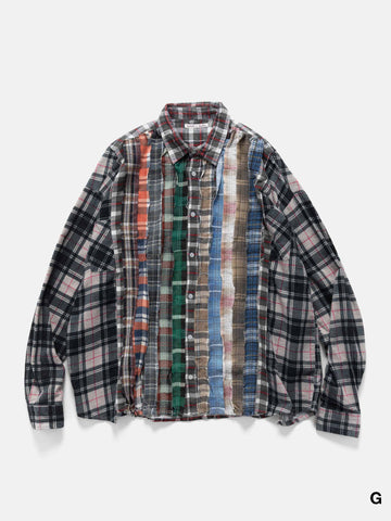 Needles Flannel Shirt -> Ribbon Wide Shirt Assorted, Shirts
