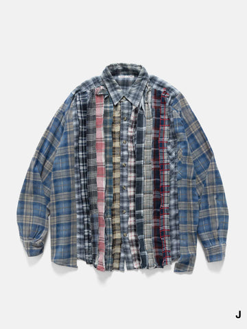 Needles Flannel Shirt -> Ribbon Wide Shirt Assorted, Shirts