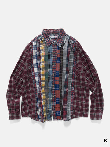 Needles Flannel Shirt -> Ribbon Wide Shirt Assorted, Shirts