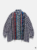 Needles Flannel Shirt -> Ribbon Wide Shirt Assorted, Shirts