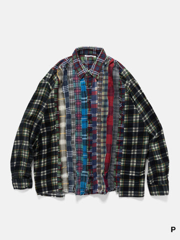 Needles Flannel Shirt -> Ribbon Wide Shirt Assorted, Shirts