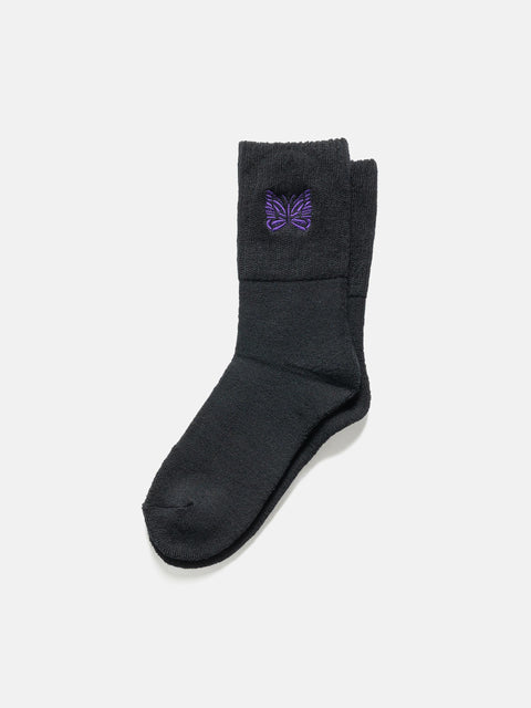 Needles-Rib-Socks-Merino-Wool-Black-1