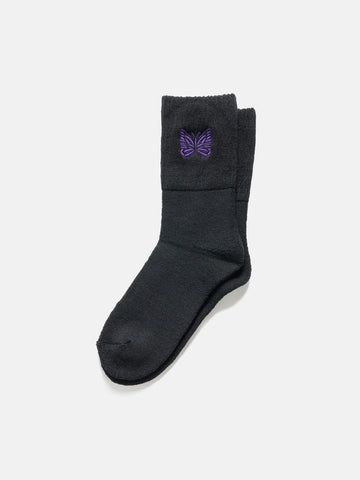 Needles-Rib-Socks-Merino-Wool-Black-1