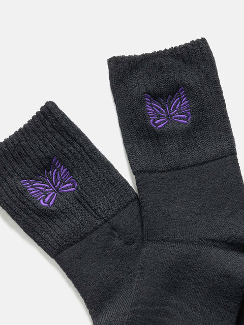 Needles-Rib-Socks-Merino-Wool-Black-2