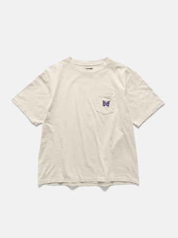 Needles S/S Pocket Tee - Cotton Jersey Beige, T-Shirts