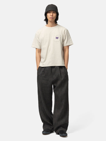 Needles S/S Pocket Tee - Cotton Jersey Beige, T-Shirts