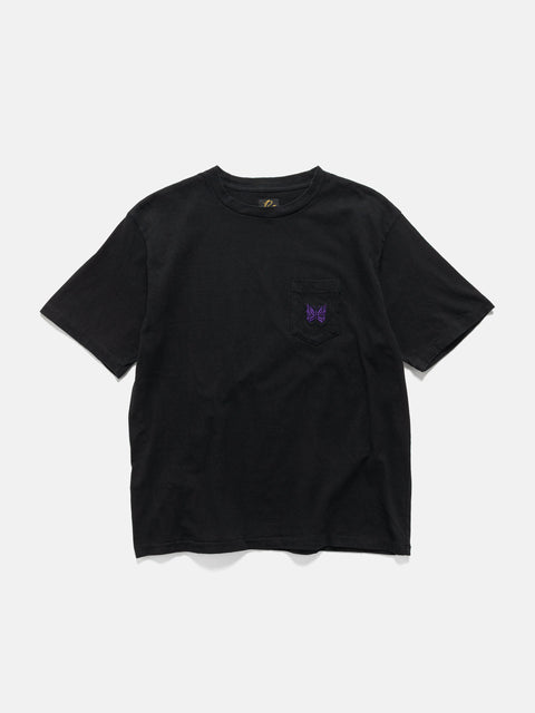 Needles S/S Pocket Tee - Cotton Jersey Black, T-Shirts