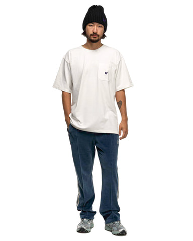 Needles S/S Crew Neck Tee - Poly Jersey White, Shirts