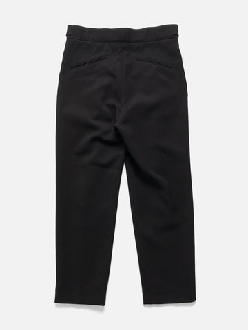 Needles Side Tab Tucked Trouser - Poly Double Cloth Black, Pants