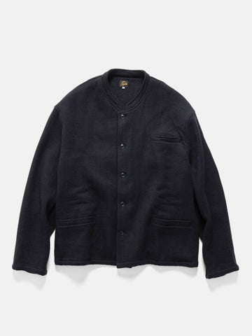 Needles Stand Collar Jacket - Double Face Kersey Dk. Navy, Jackets