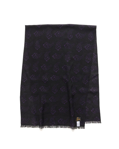 Needles Stole - W/S Twill/Paisley Printed Black, Accessories