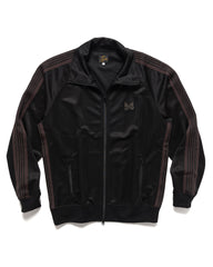 Needles Track Jacket - Poly Smooth Dark Black, Outerwear