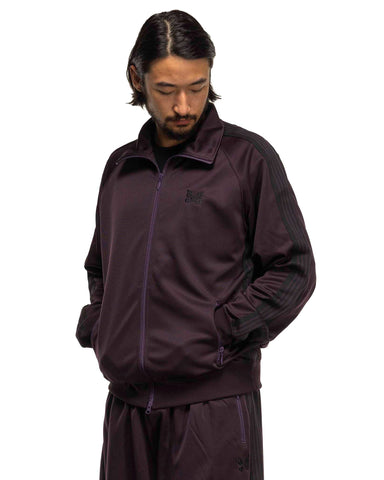 Needles Track Jacket - Poly Smooth Dark Purple, Outerwear