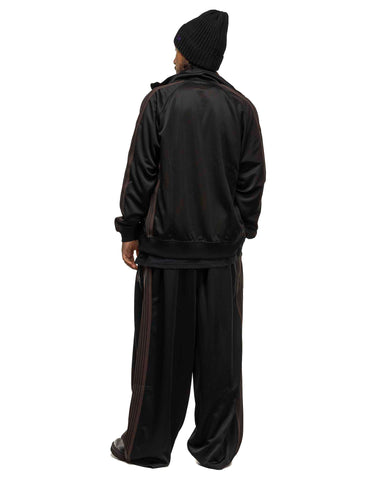 Needles H.D. Track Pant - Poly Smooth Dark Black, Bottoms