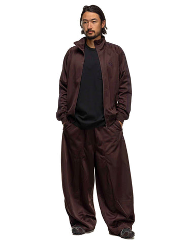 Needles H.D. Track Pant - Poly Smooth Dark Brown, Bottoms