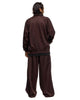 Needles H.D. Track Pant - Poly Smooth Dark Brown, Bottoms