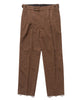 Needles Tucked Side Tab Trouser - Poly Chambray Brown, Bottoms