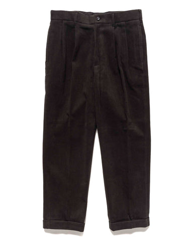 Needles Tucked Trouser - C/W Moleskin Black, Bottoms